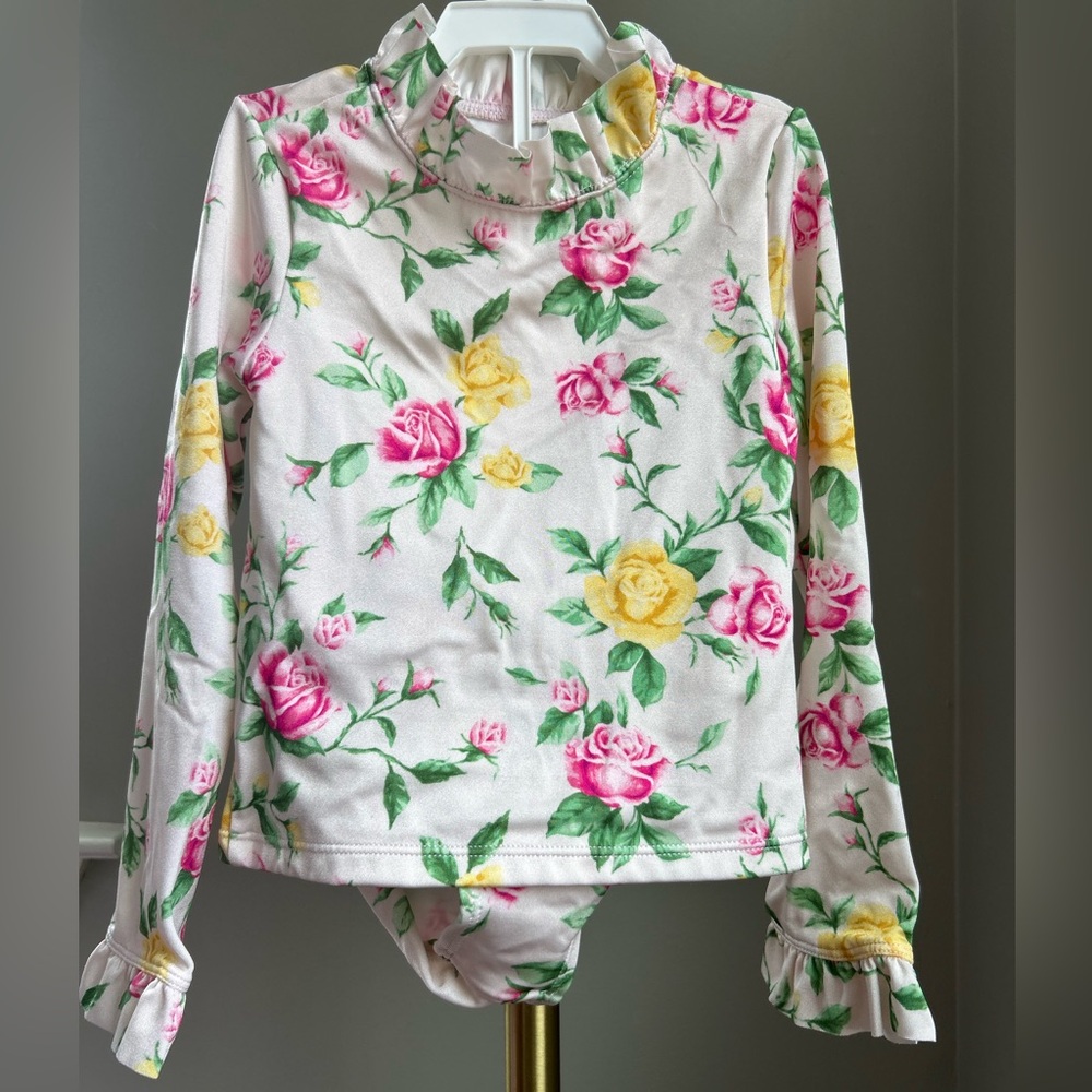 Janie & Jack Pink Floral Tankini